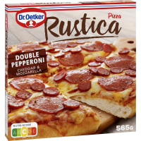 Rustica Double Pepperoni Fryst Pizza