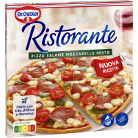 Pizza Salame Mozzarella Pesto Fryst