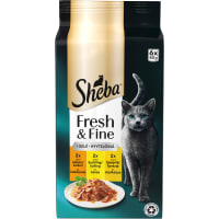 Mix Fågel Fresh & Fine Kattmat Gele 6-pack