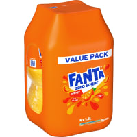 Fanta Orange Zero Läsk, Pet