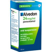 Alvedon Alvedon24mg/ml Oral Suspension 3m-12år  5-40kg