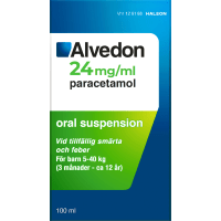 Alvedon24mg/ml Oral Suspension 3m-12år  5-40kg