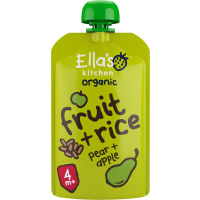 Ella's Kitchen Fruit+rice Pear Apple Från 4 Månader