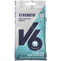 V6 Plus Strong Teeth Spearmint Tuggummi