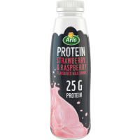 Jordgubb Hallon Proteinshake