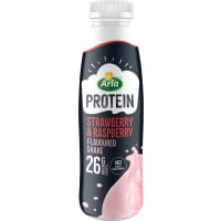 Jordgubb Hallon Proteinshake