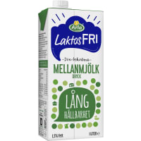 Mellanmjölk Lång Hållbarhet Laktosfri 1,5%