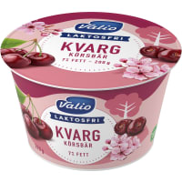 Valio Körsbär Kvarg Laktosfri 7%