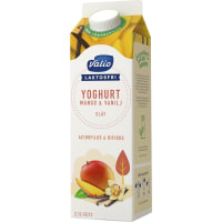 Valio Mango Vanilj Slät Yoghurt Laktosfri 2,1%