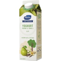 Valio Päron Vanilj Slät Yoghurt Laktosfri 2,1%