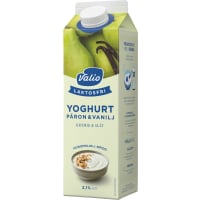 Päron Vanilj Slät Yoghurt Laktosfri 2,1%