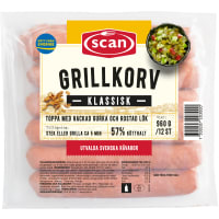 Grillkorv med Skinn