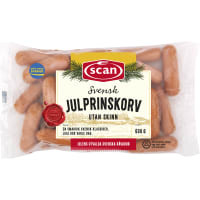 Julprinskorv Skinnfri