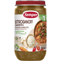 Stroganoff med Biff Och Ris Från 12 Månader