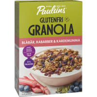 Blåbär Rabarbe Granola Glutenfri
