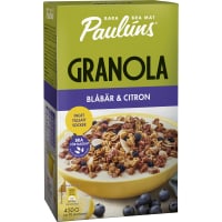 Paulúns Blåbär Citron Granola