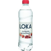 Jordgubb Granatäpple Kolsyrat Vatten Pet