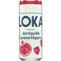 Jordgubb Granatäpple Kolsyrat Vatten Burk