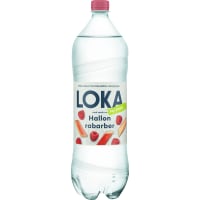 Hallon Rabarber, Loka Kolsyrat Vatten Pet