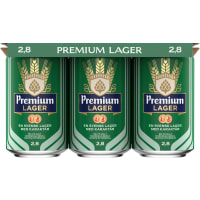 Spendrups Premium Lager Lager 2,8% Folköl Burk