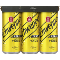 Schweppes Tonic Zero Drinkmixer, Burk