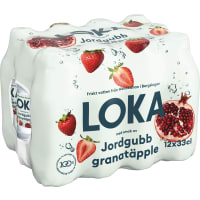 Jordgubb/ Granatäpple Kolsyrat Vatten Pet