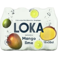 Loka Mango/lime Kolsyrat Vatten Pet