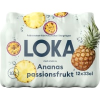 Loka Loka Ananas/passion Kolsyrat Vatten Pet