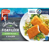 Findus Fiskfiléer Frasiga Glutenfria Frysta/4-pack