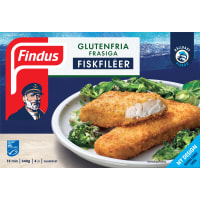 Findus Fiskfiléer Frasiga Glutenfria Frysta/4-pack