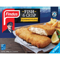 Findus Fish & Crisp Gourmetfiléer Frysta/4-pack
