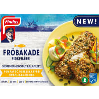 Findus Fiskfiléer Fröbakad Pumpafrö Frysta/2-pack