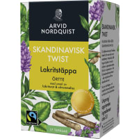 Lakritstäppa Skandinavisk Twist Örtte Lakritsrot/cit