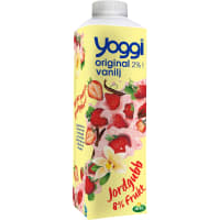 Yoggi Jordgubb Vanilj Yoghurt 2%