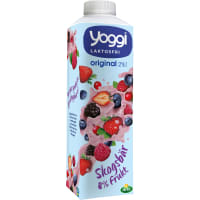 Yoggi Skogsbär Original Yoghurt Laktosfri 2%