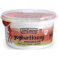 Lindahls Jordgubb Lime Laktosfri Yoghurtkvarg 0,3%