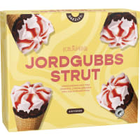 Strawberry Cones Glasstrutar