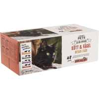 Kött & Fågel Mix Box Kattmat 48-pack Sås