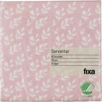 Fixa Servett Leaf Pink 33cm