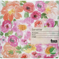 Fixa Servett Romantic Flowers 33cm