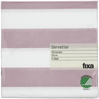 Servett Rosa Rand 33cm