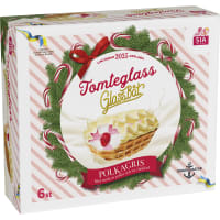 Tomteglass Polkagris Ltd Glassbåt 6p