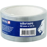 Vävtape Grå 50mmx10m