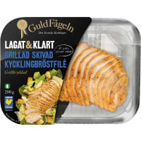 Kycklingbröst Filé Grillkryddad Grillad Skivad