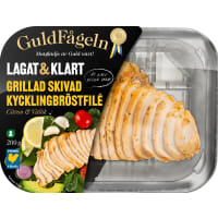 Kycklingbröst Filé Citron Vitlök Grillad Skivad