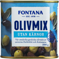 Olivmix Halkidiki & Kalamata Utan Kärnor