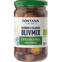 Olivmix Halkidiki & Kalamata Utan Kärnor