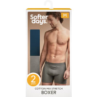 Herrboxer Grön/svart M