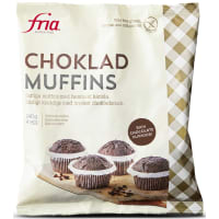 Fria Chokladmuffins Glutenfria Frysta/4-pack