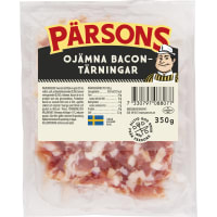 Bacontärningar Ojämna